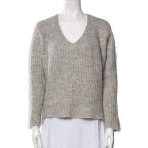 Nili Lotan Alpaca V Neck Sweater